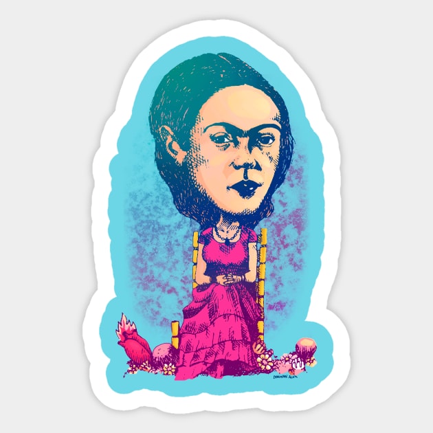 Frida Sticker by DonovanAlex